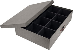 Bigso Jakob 12-Compartment Storage Box - 4x16.9x12.2in Gray