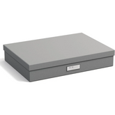 Bigso Sverker Legal/Art Storage - 3.3x17.1x12.2in Gray