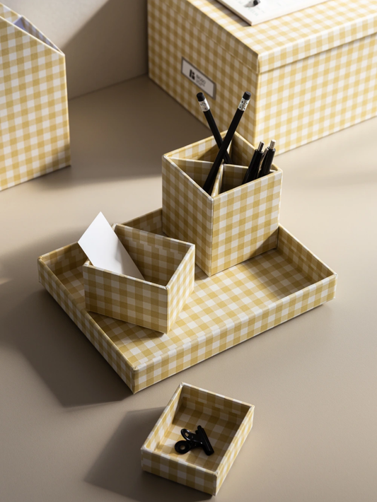 New 2025: Yellow checker print