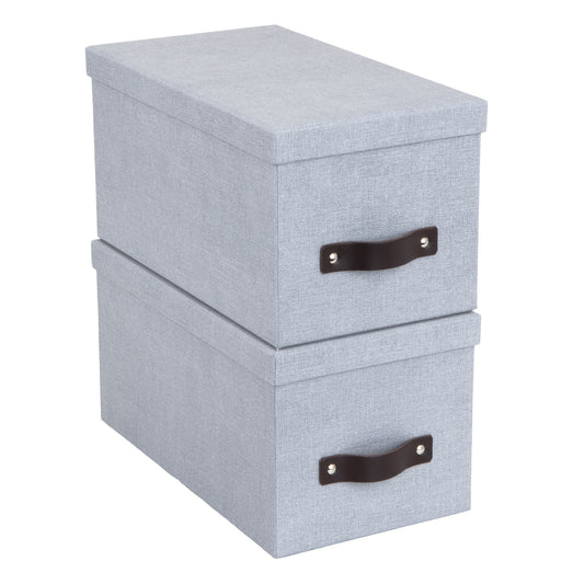 Bigso Silvia Organizational Storage Box | Photo Storage Box | 2 Pack |