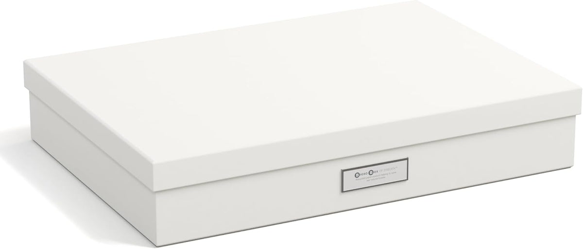 Bigso Sverker Legal/Art Storage - 3.3x17.1x12.2in White