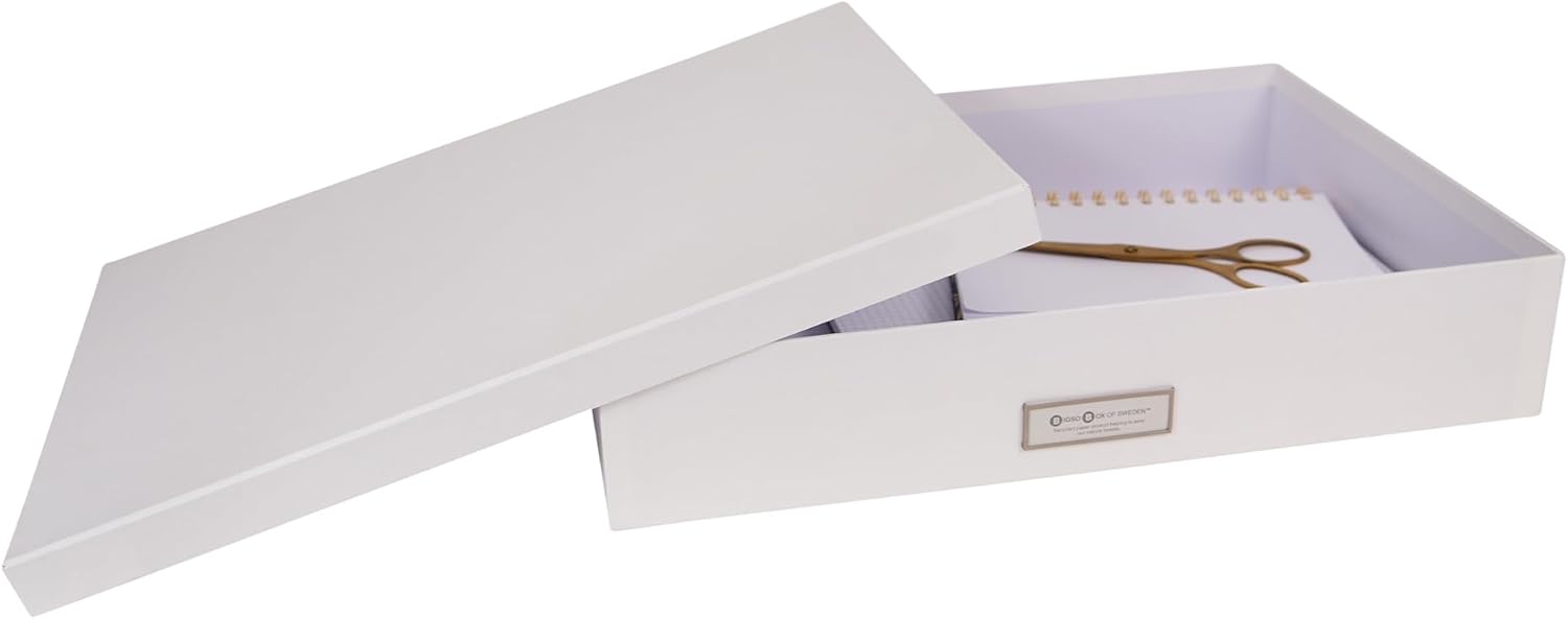 Bigso Sverker Legal/Art Storage - 3.3x17.1x12.2in White