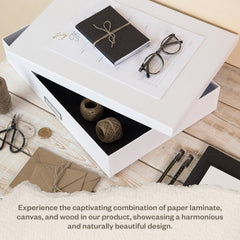 Bigso Sverker Legal/Art Storage - 3.3x17.1x12.2in White