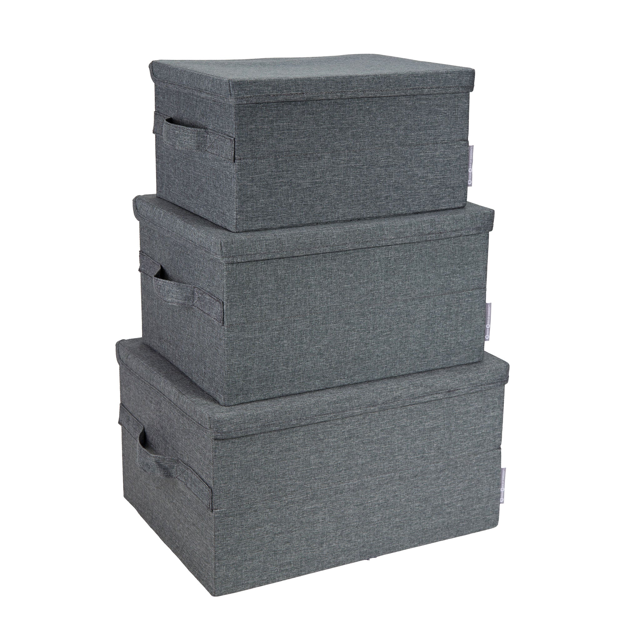 Polyester Storage Box Bigso Soft Foldable Polyester Storage Box with Lid | Stylish and ...