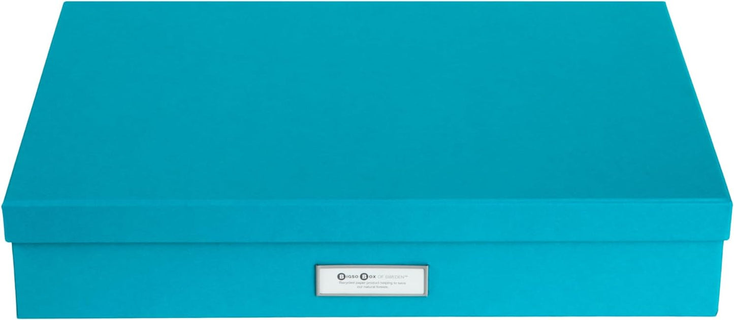 Bigso Sverker Canvas Fiberboard Legal/Art Storage Box, 3.3" x 17.1" x 12.2"