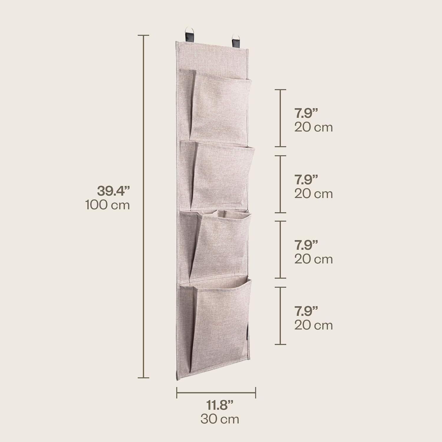 Bigso Soft Hanging Wall Storage Organizer | Back of Door Storage