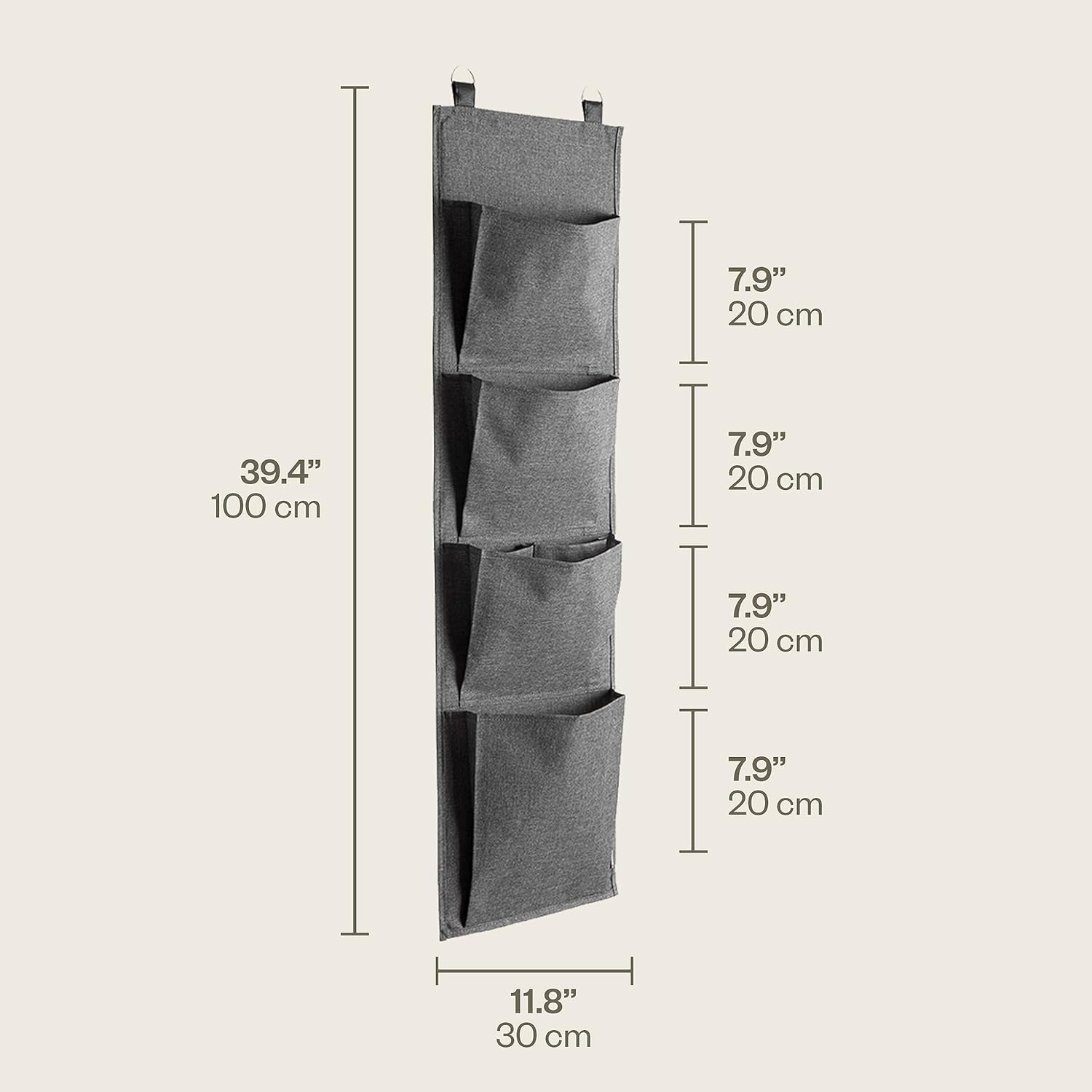 Bigso Soft Hanging Wall Storage Organizer | Back of Door Storage