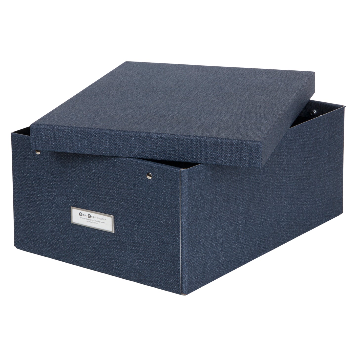 Bigso Katia KD Blue Collapsible Photo Storage Box 11.3" x 15.4" x 6.4"