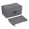 Bigso Grey Travel Organizer with Four Lid Compartments 8.7" x 5.1" x 4.7"