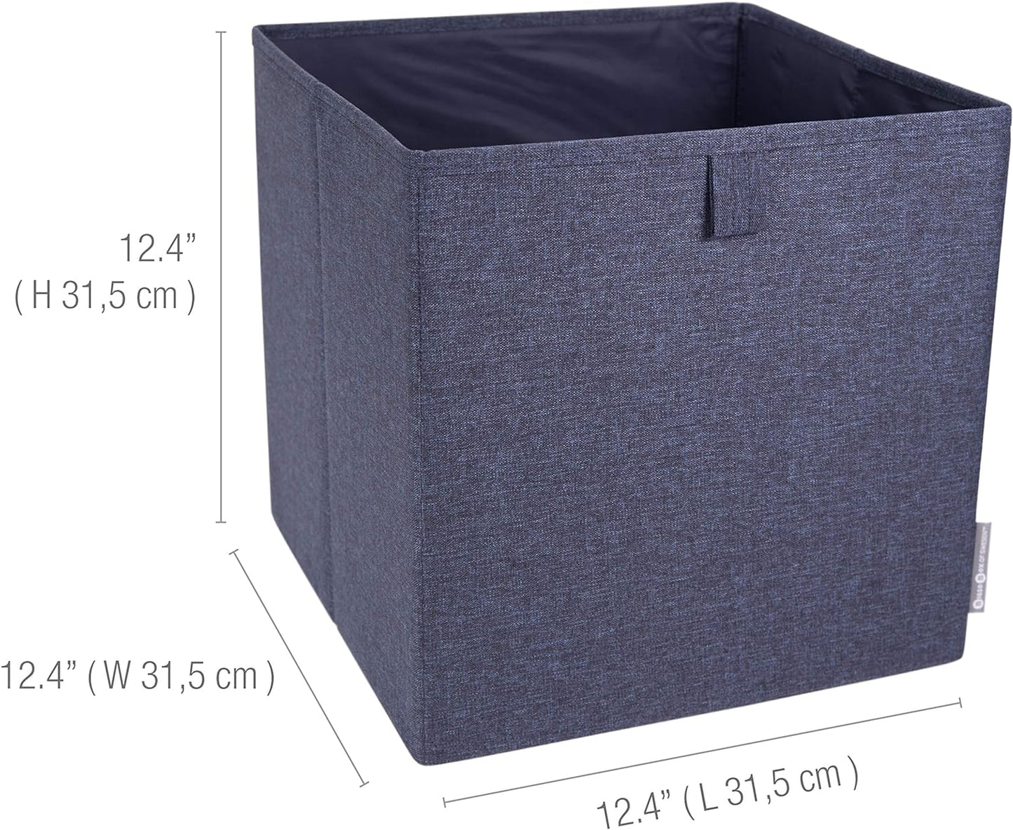 Bigso Soft Multi Purpose Foldable Cube Storage Box | 12.4"L x 12.4"W x 12.4"H