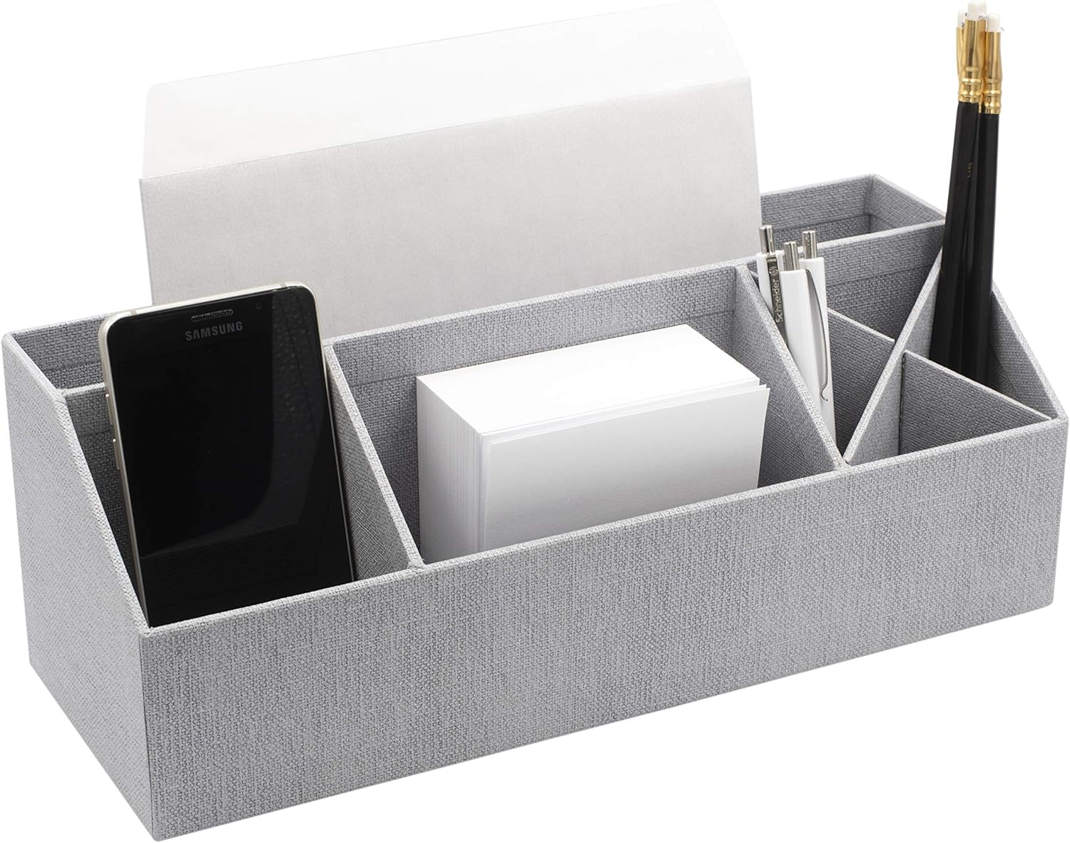 Bigso Elisa Desktop Organizer with 7 Compartments for Customizable Organization 13.1” x 4.9” x 4.9”