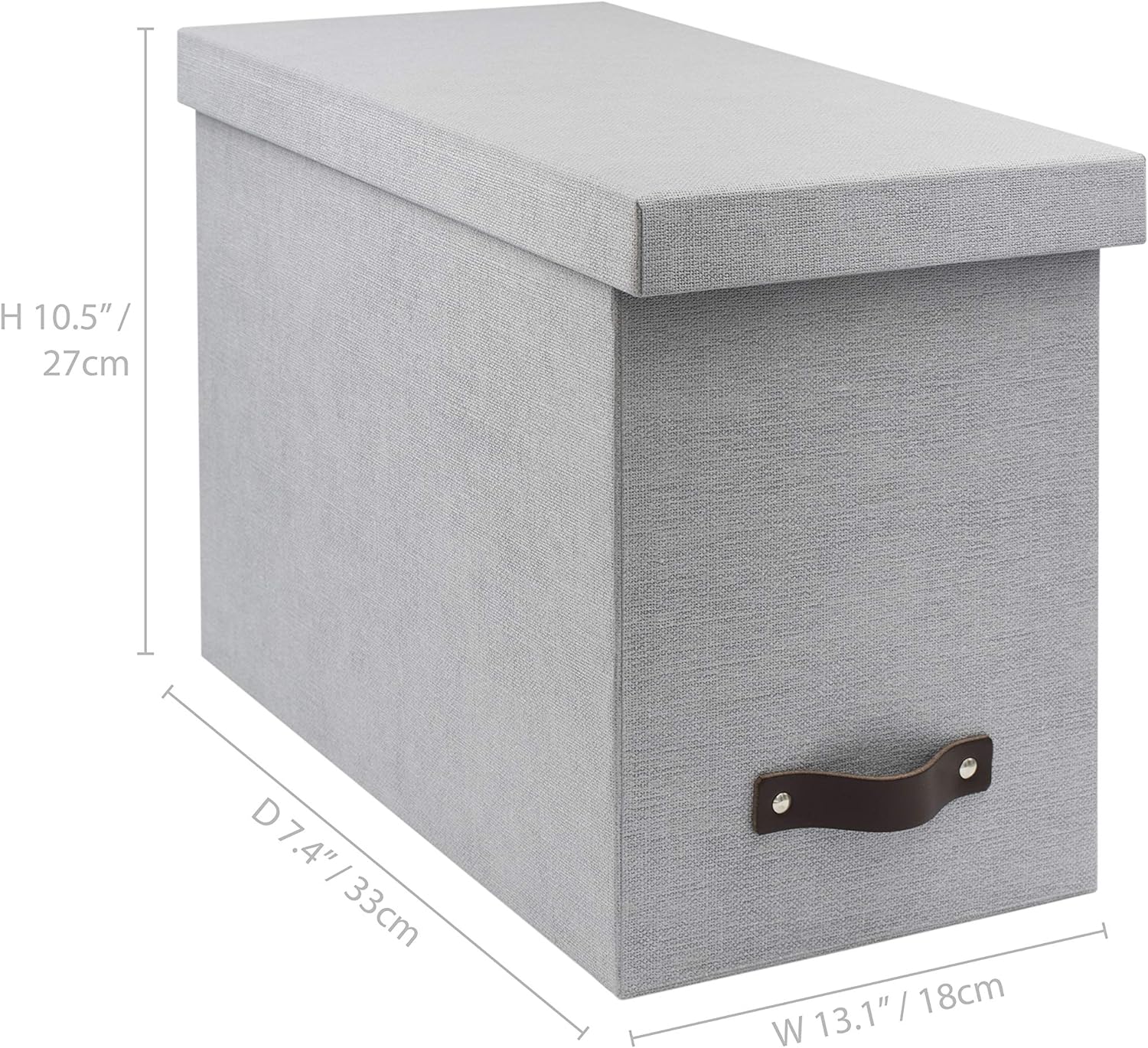 Bigso John Desktop File Box and Document Organizer for Important Paperwork 7.4’’ x 13’’ x 10.4’’