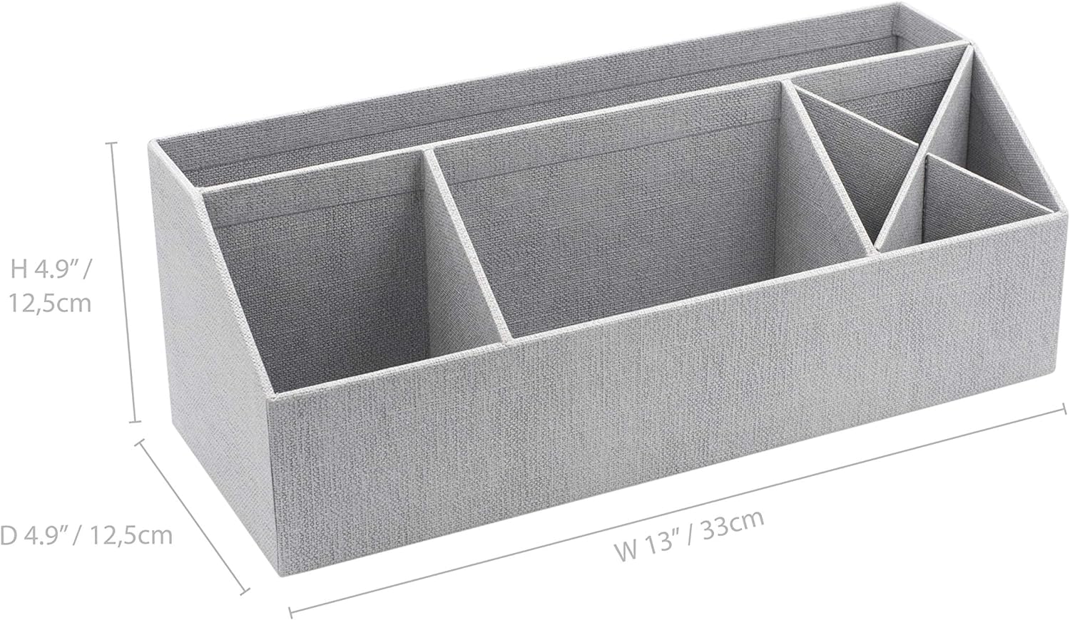 Bigso Elisa Desktop Organizer with 7 Compartments for Customizable Organization 13.1” x 4.9” x 4.9”