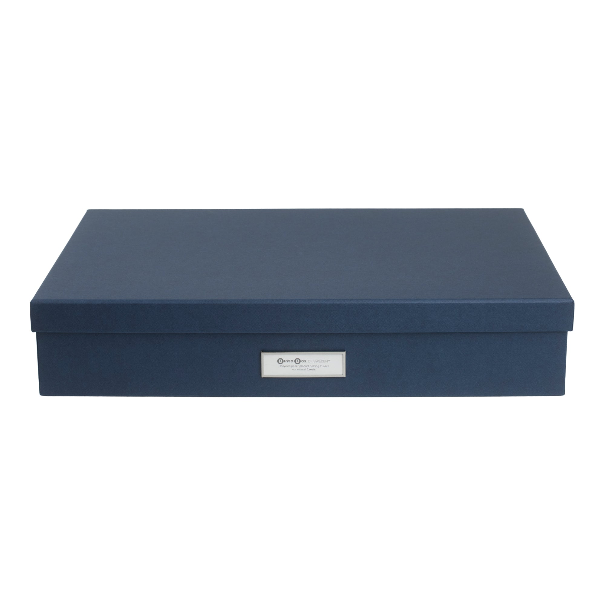 Bigso Sverker Canvas Fiberboard Legal/Art Storage Box, 3.3" x 17.1" x 12.2"