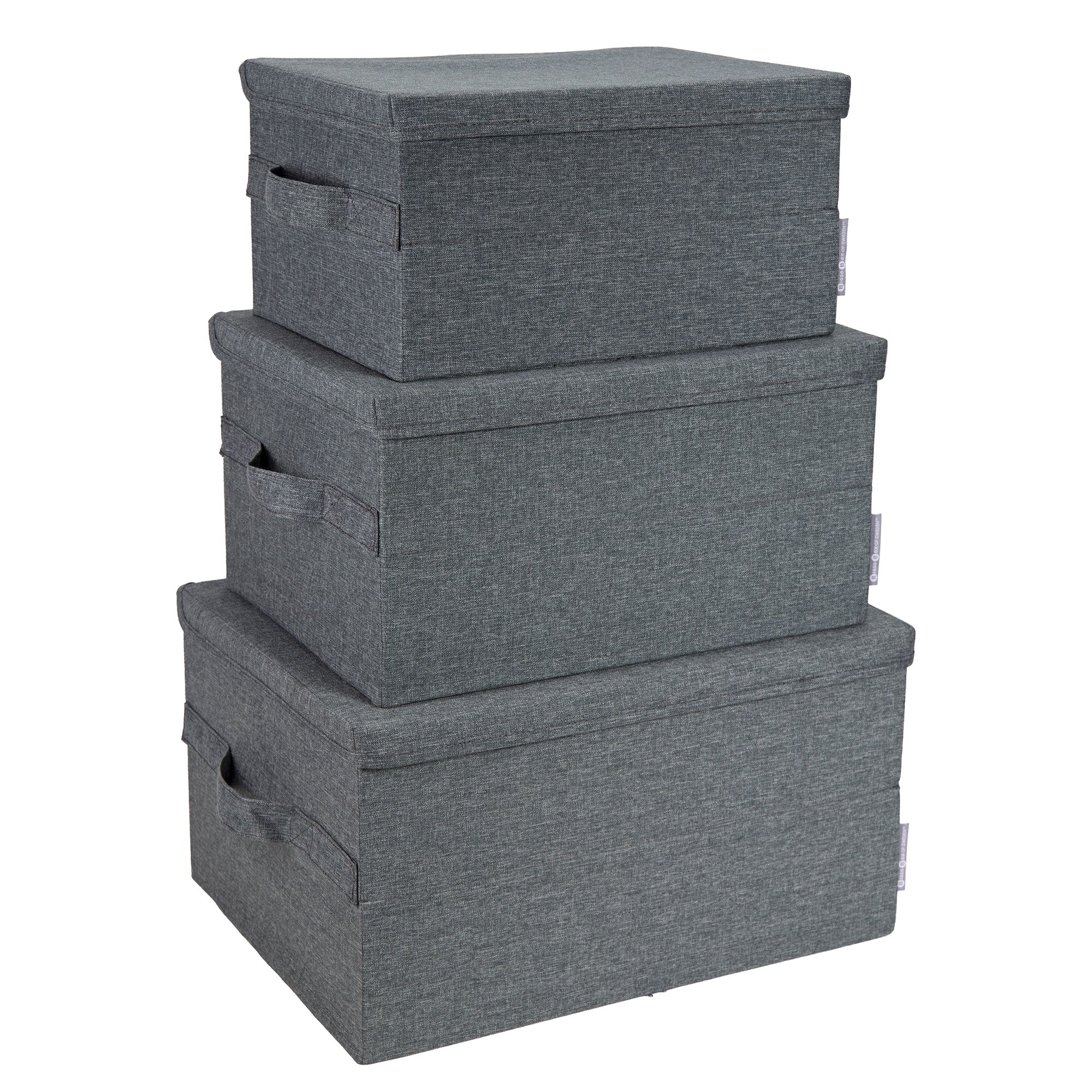 Bigso Soft Foldable Polyester Storage Box with Lid