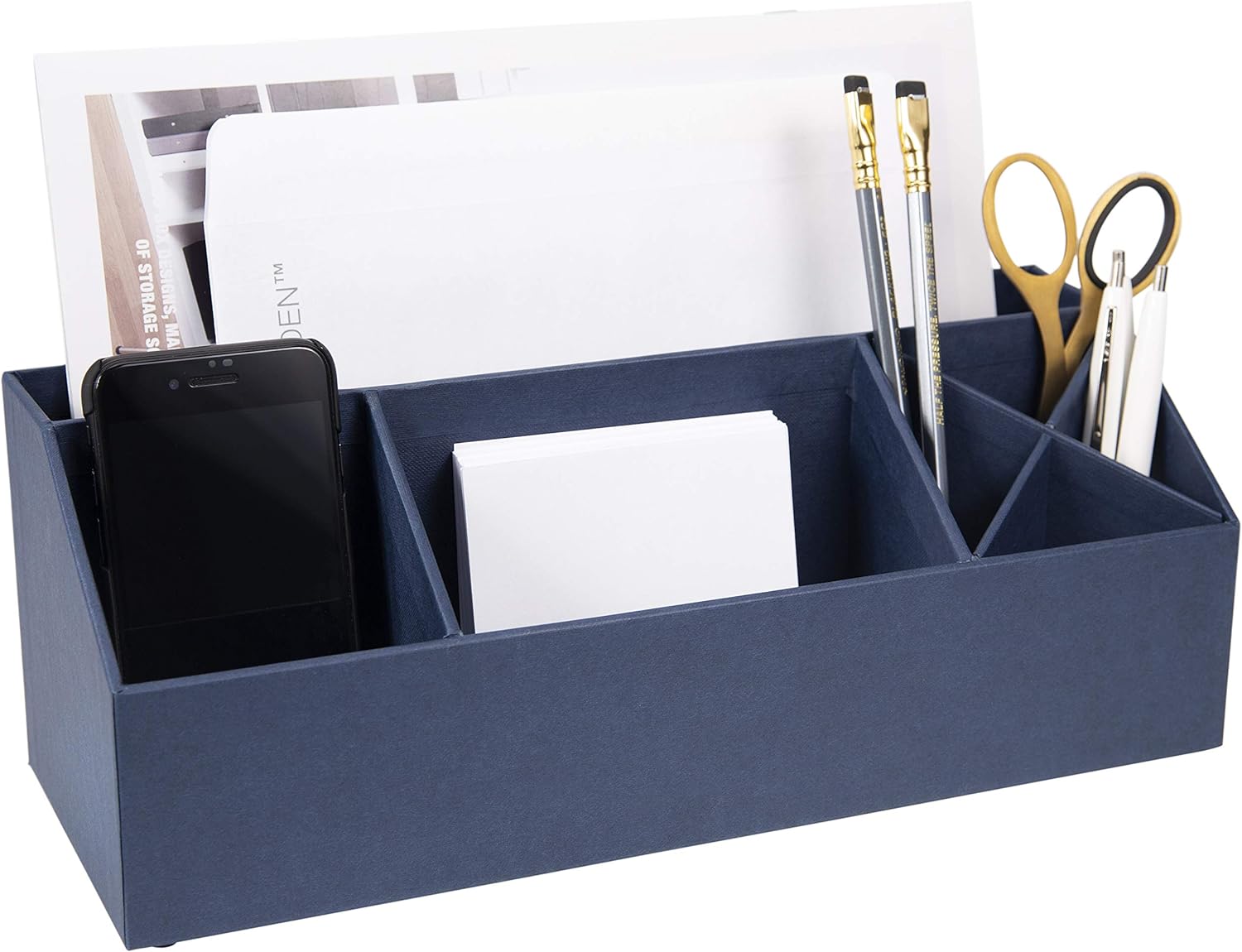 Bigso Elisa Desktop Organizer with 7 Compartments for Customizable Organization 13.1” x 4.9” x 4.9”