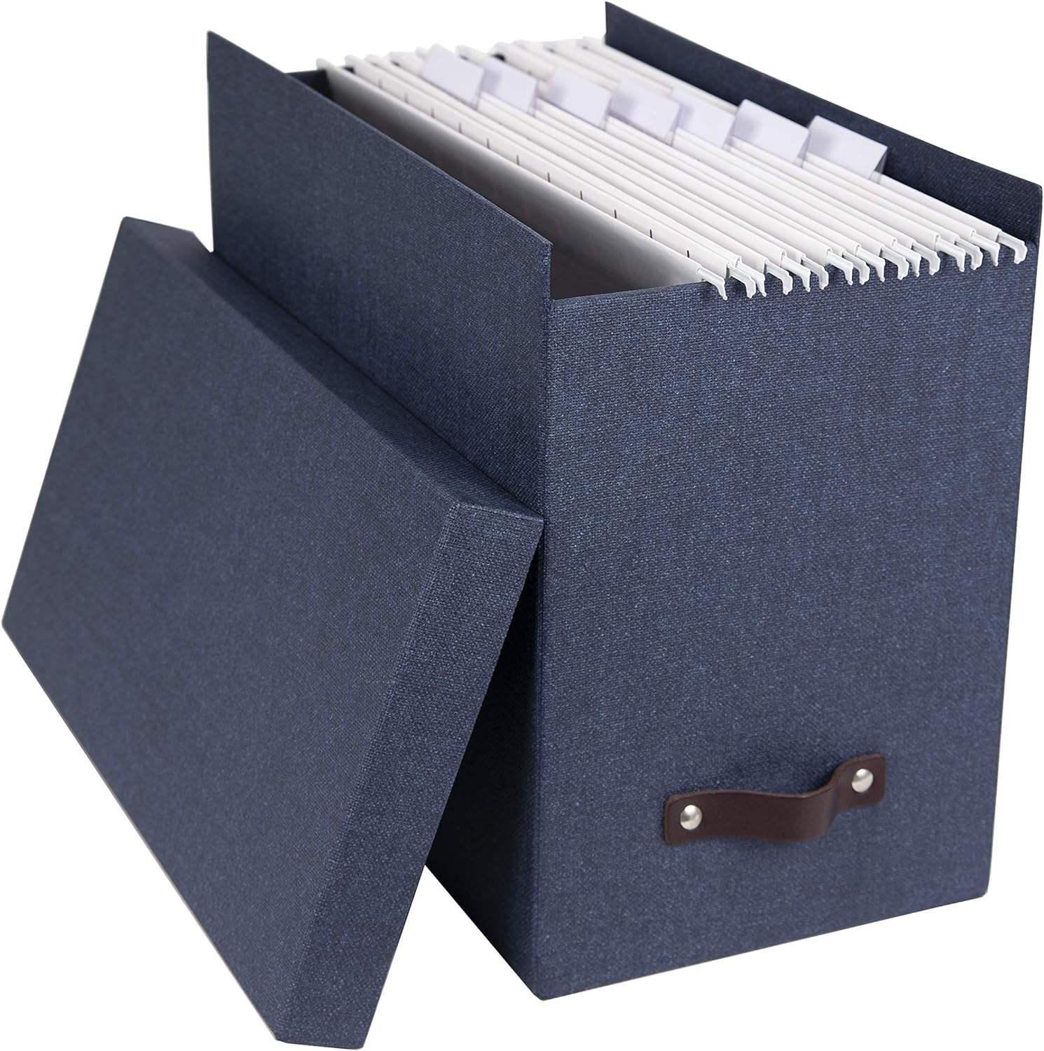 Bigso John Desktop File Box and Document Organizer for Important Paperwork 7.4’’ x 13’’ x 10.4’’