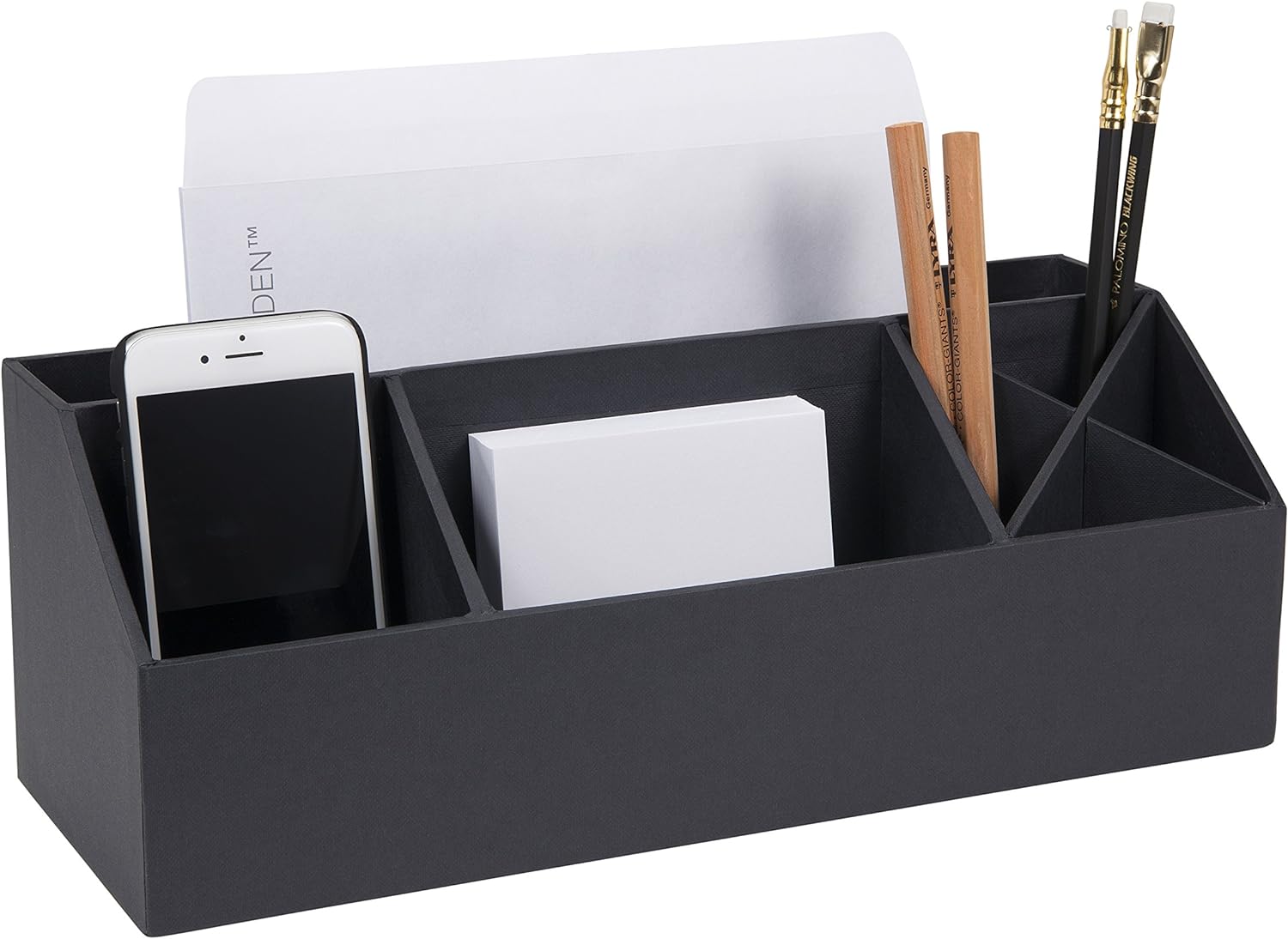 Bigso Elisa Desktop Organizer with 7 Compartments for Customizable Organization 13.1” x 4.9” x 4.9”