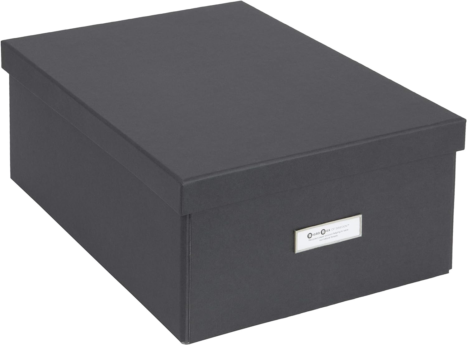 Bigso Karin Collapsible Photo Storage Box with Lid 8.9″ x 12.4″ x 5.4″