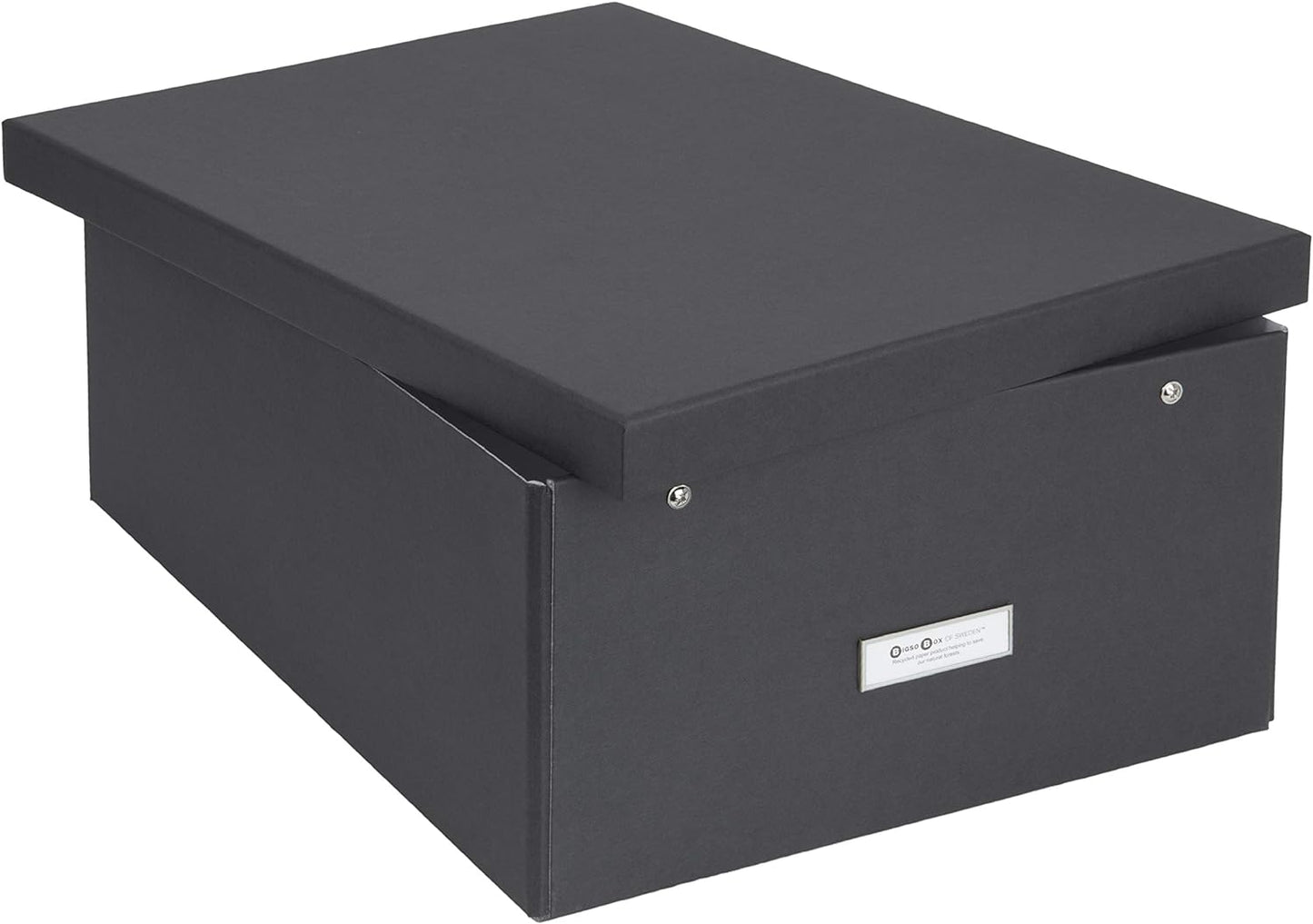 Bigso Katrin Collapsible Photo Storage Box with Lid 13.5″ x 17.6″ x 7.2″