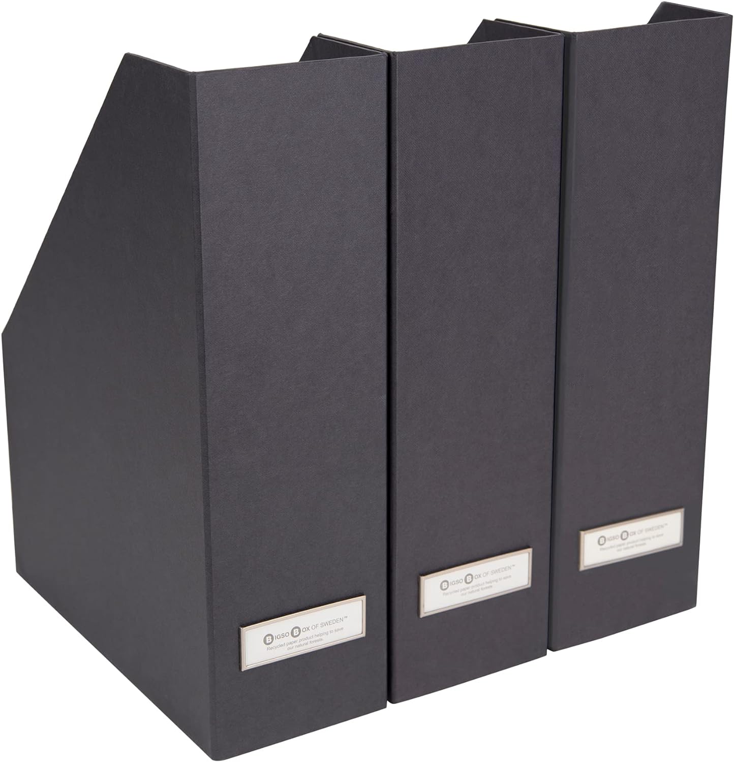 Bigso Viktoria Magazine Organizer | Magazine File Holder 3 Pack