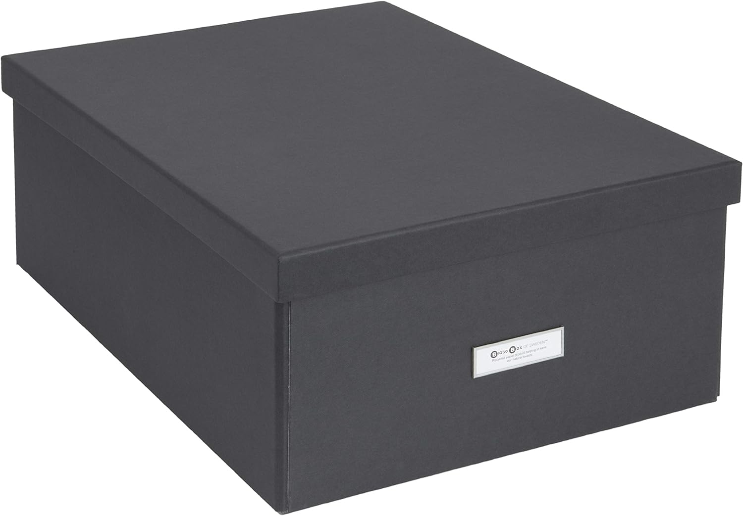 Bigso Katrin Collapsible Photo Storage Box with Lid 13.5″ x 17.6″ x 7.2″