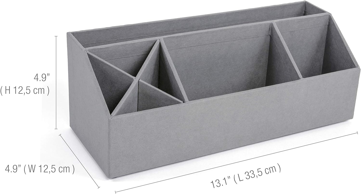 Bigso Elisa Desktop Organizer with 7 Compartments for Customizable Organization 13.1” x 4.9” x 4.9”