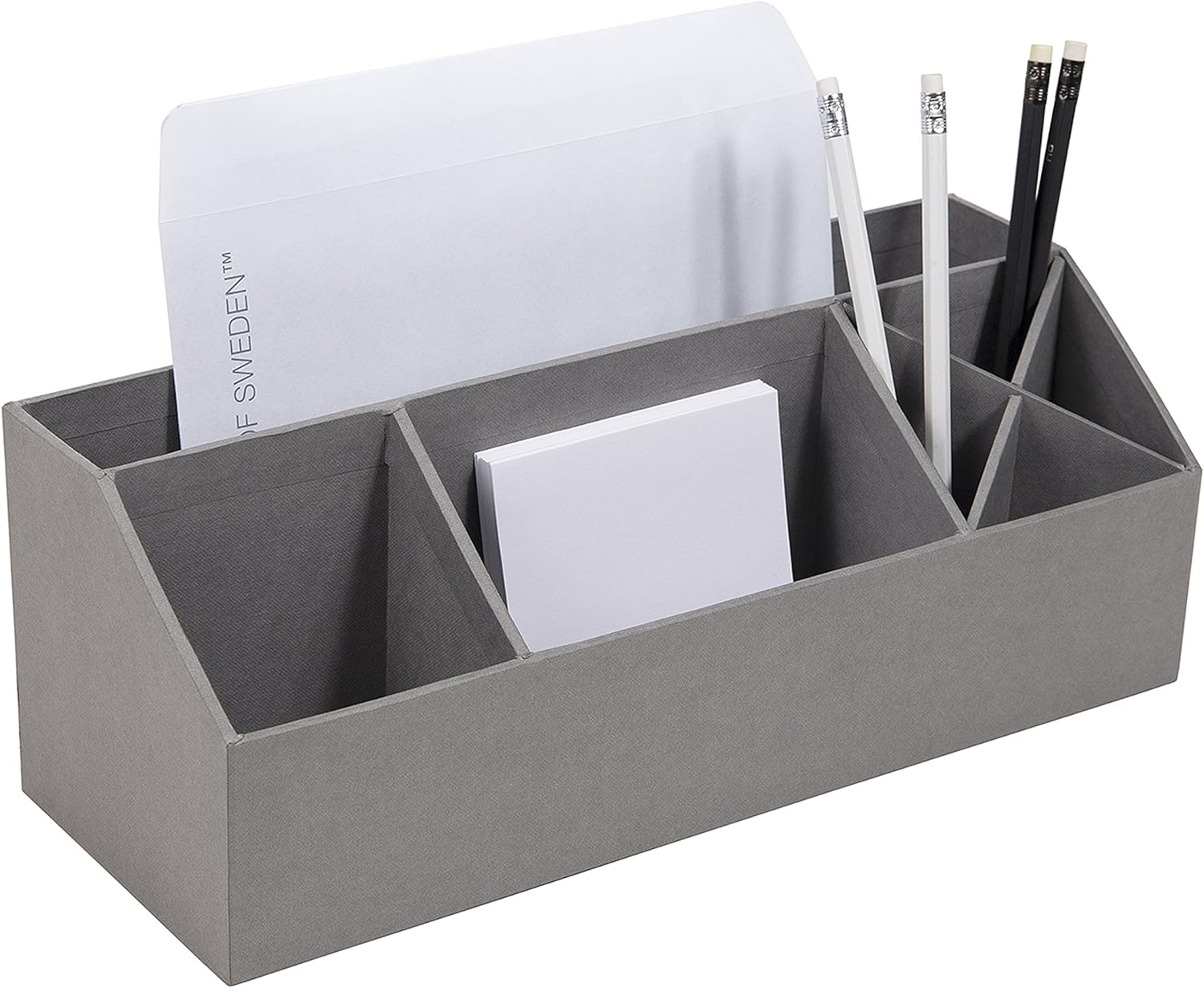 Bigso Elisa Desktop Organizer with 7 Compartments for Customizable Organization 13.1” x 4.9” x 4.9”