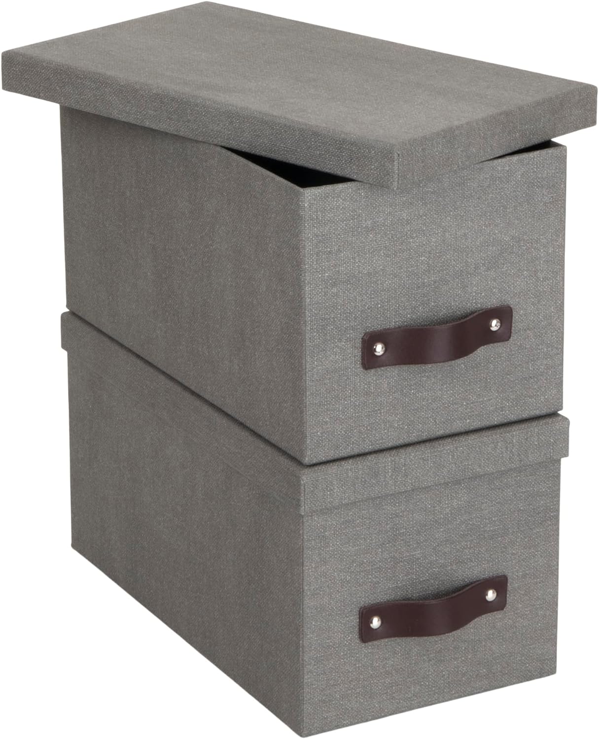 Bigso Silvia Organizational Storage Box | Photo Storage Box | 2 Pack |