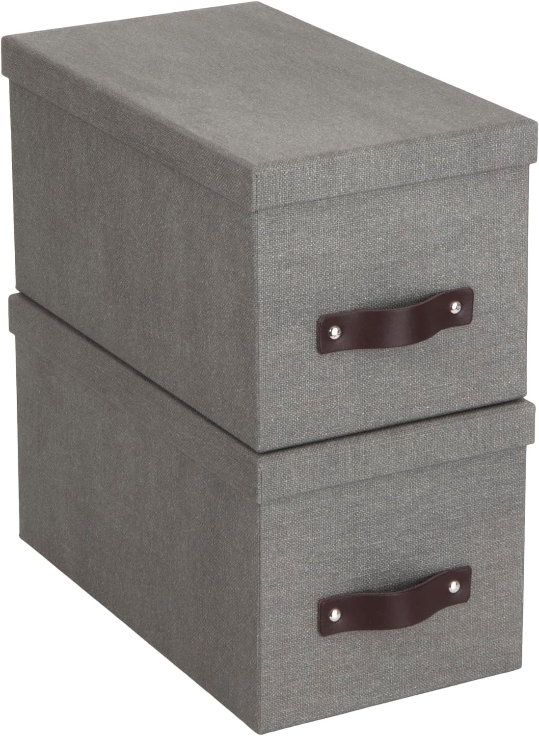 Bigso Silvia Organizational Storage Box | Photo Storage Box | 2 Pack |