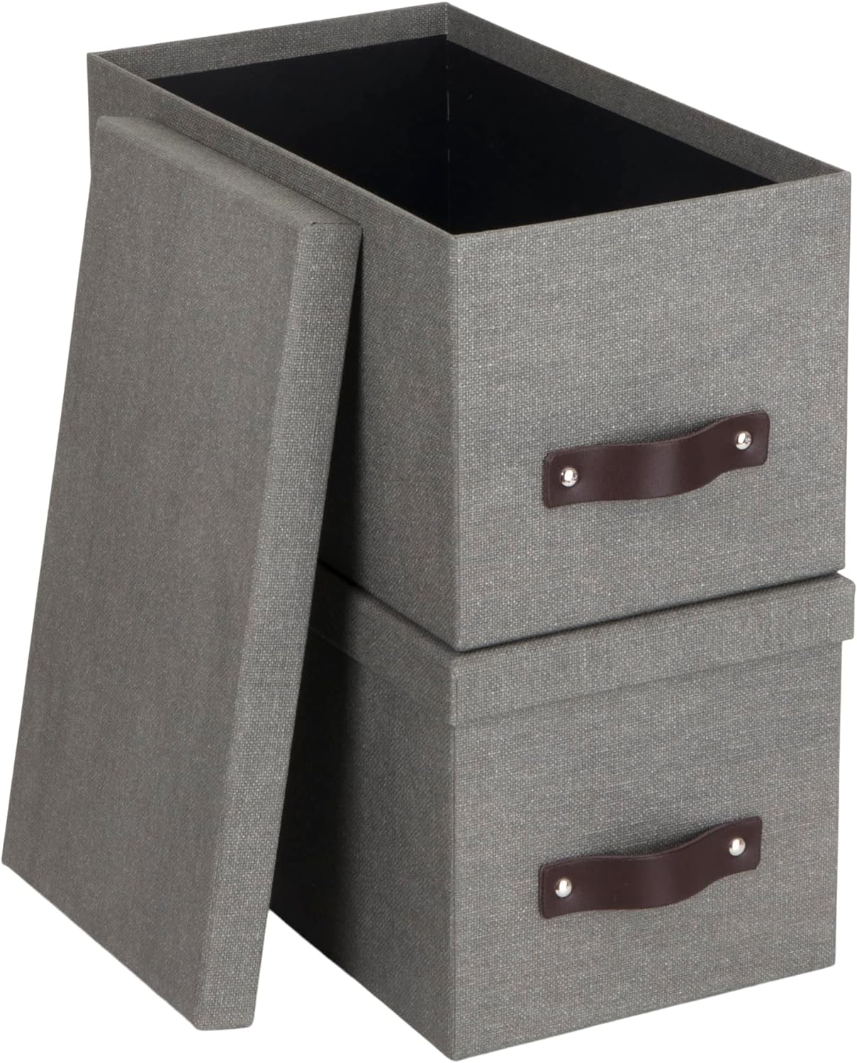 Bigso Silvia Organizational Storage Box | Photo Storage Box | 2 Pack |