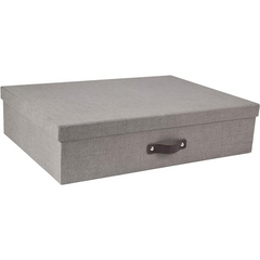 Bigso Jakob 12-Compartment Storage Box - 4x16.9x12.2in Gray