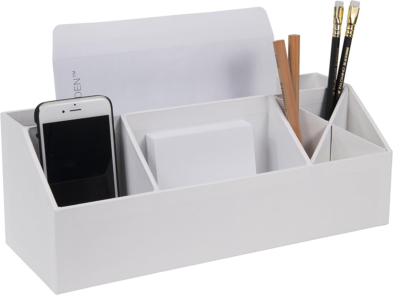 Bigso Elisa Desktop Organizer with 7 Compartments for Customizable Organization 13.1” x 4.9” x 4.9”