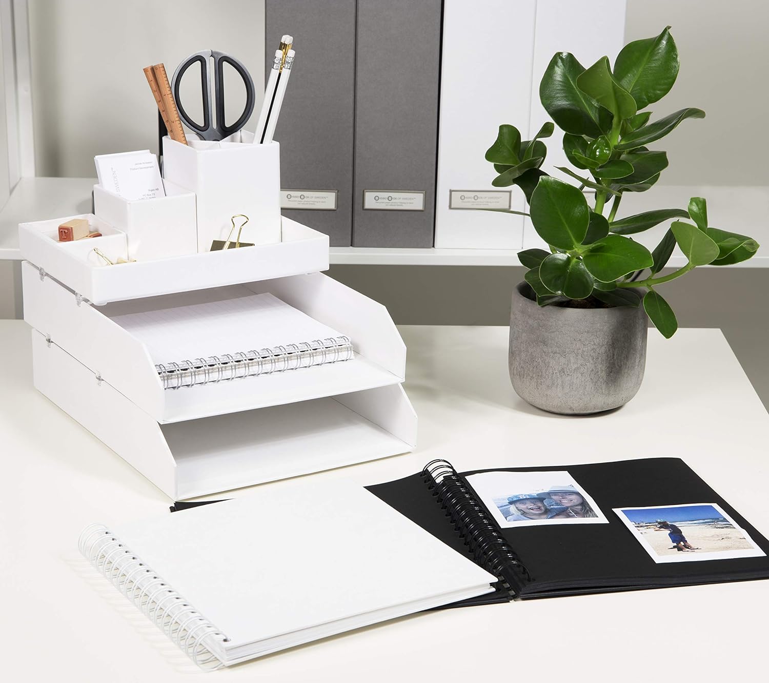 Stackable Grad Letters Bigso Hakan Stackable Letter Tray | 2-Tier Document Organizer – Bigso USA