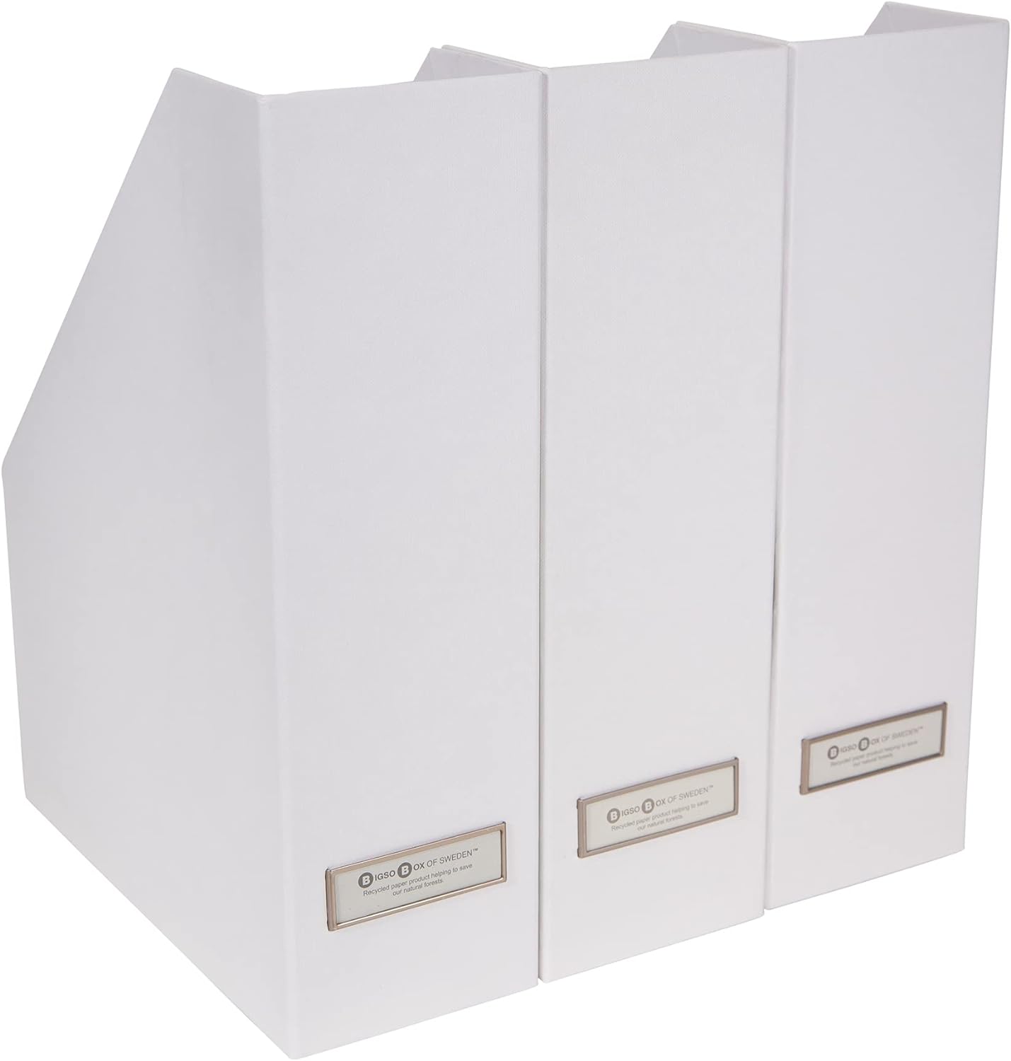 Bigso Viktoria Magazine Organizer | Magazine File Holder 3 Pack