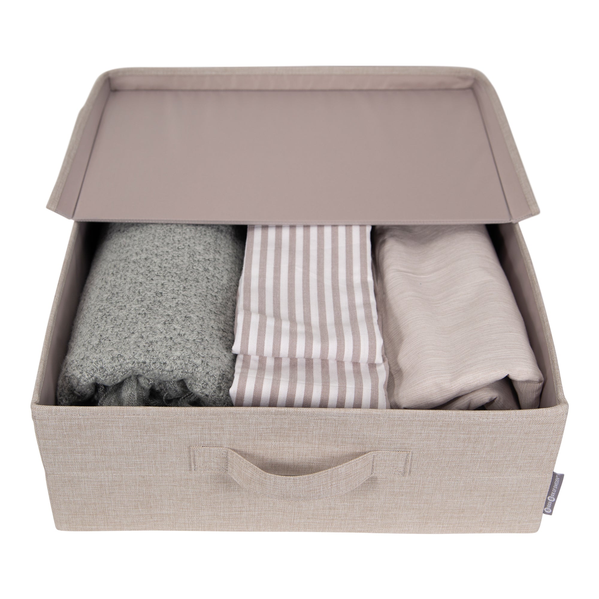 Bigso Soft Underbed Storage Box | Under Bed Storage Containers | 18.1” x 21.7” x 6.3”