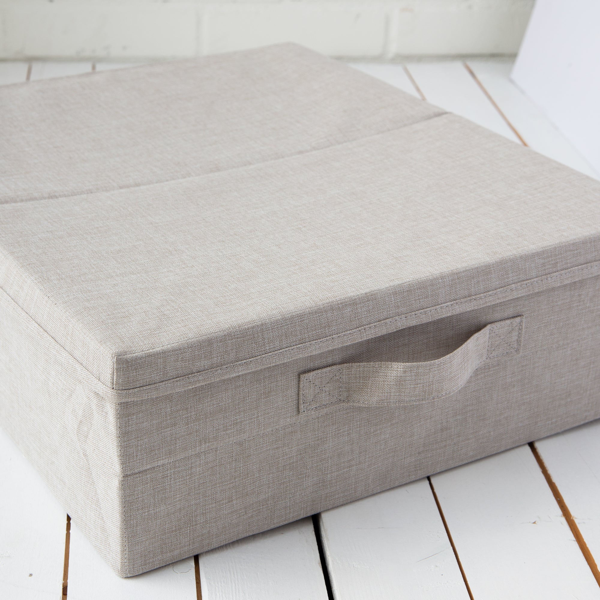 Bigso Soft Underbed Storage Box | Under Bed Storage Containers | 18.1” x 21.7” x 6.3”