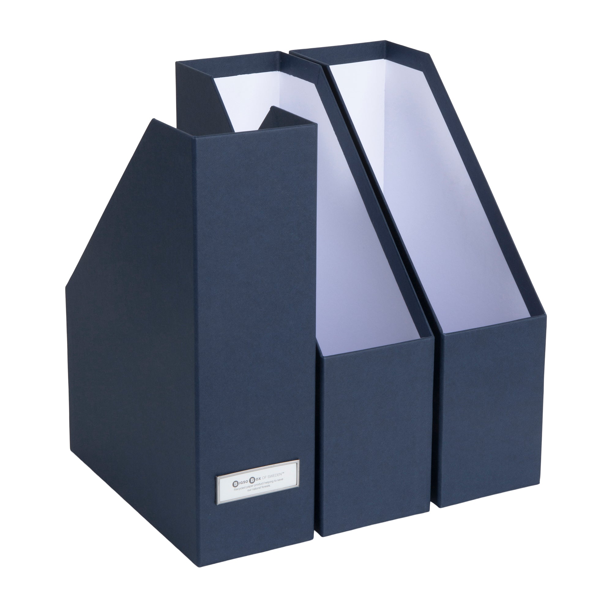 Bigso Viktoria Magazine Organizer | Magazine File Holder 3 Pack