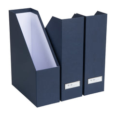 Bigso Viktoria Magazine Organizer | Magazine File Holder 3 Pack