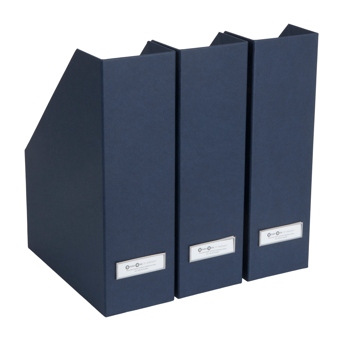 Bigso Viktoria Magazine Organizer | Magazine File Holder 3 Pack