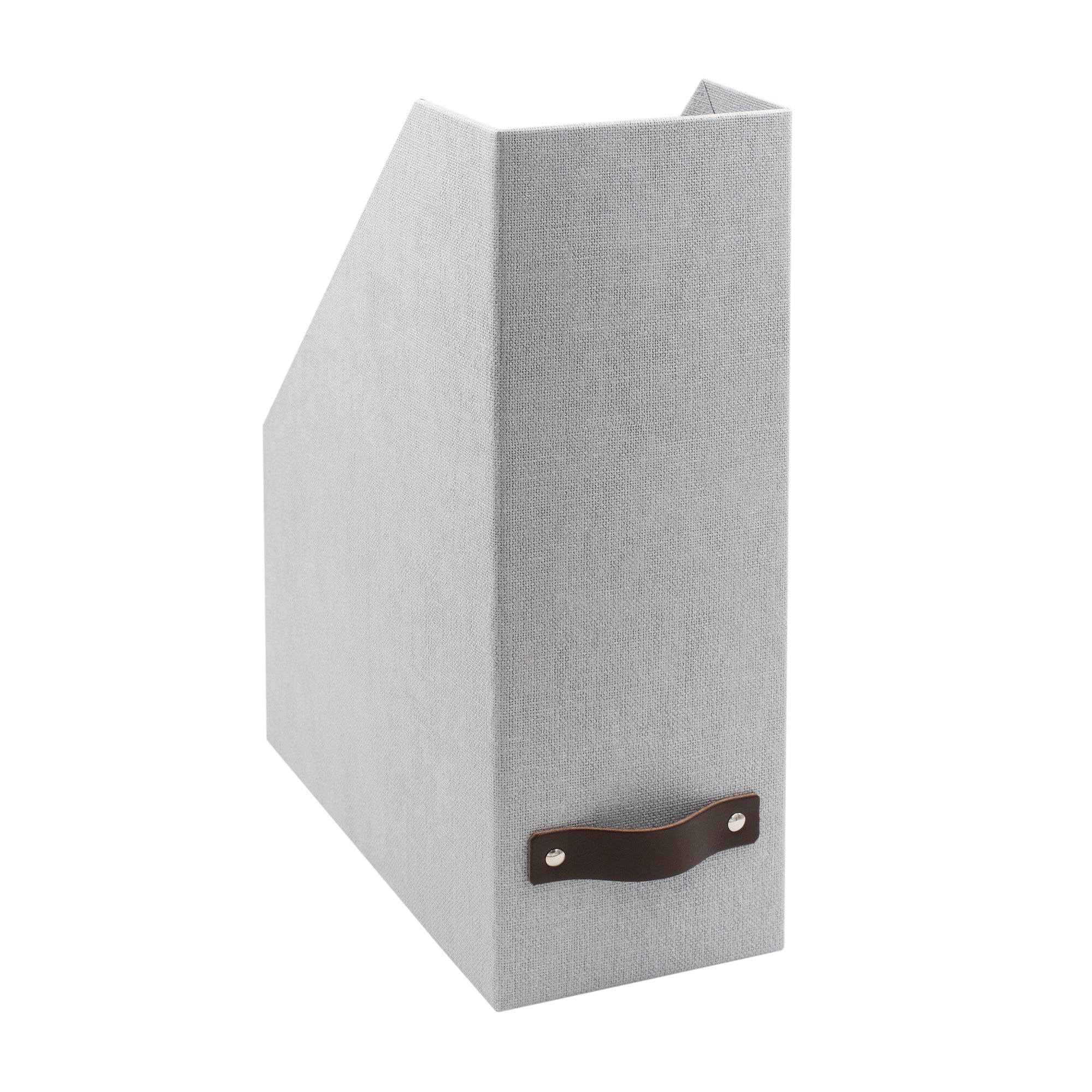 Bigso Estelle Canvas Fiberboard Upright Magazine Storage Box 12.6″ x 4.5″ x 9.8″